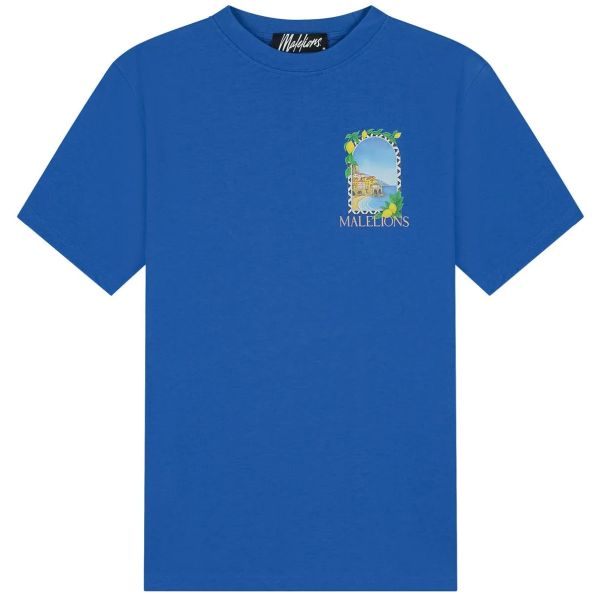 Malelions Amalfi Window T-shirt Blauw