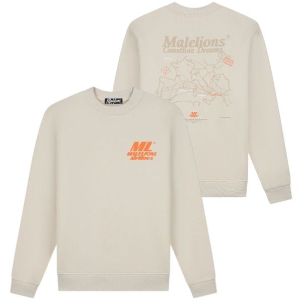 Malelions Coastline Sweater Beige