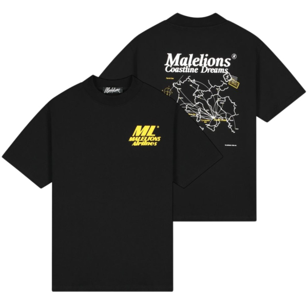 Malelions Coastline T-shirt Zwart