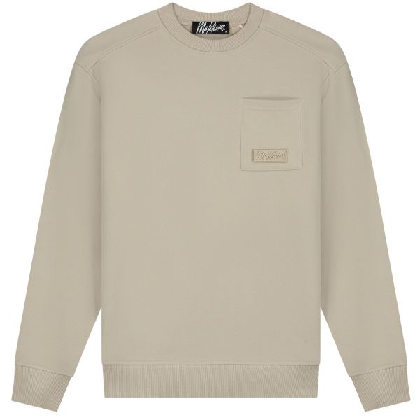 Malelions Men Pocket Sweater Beige
