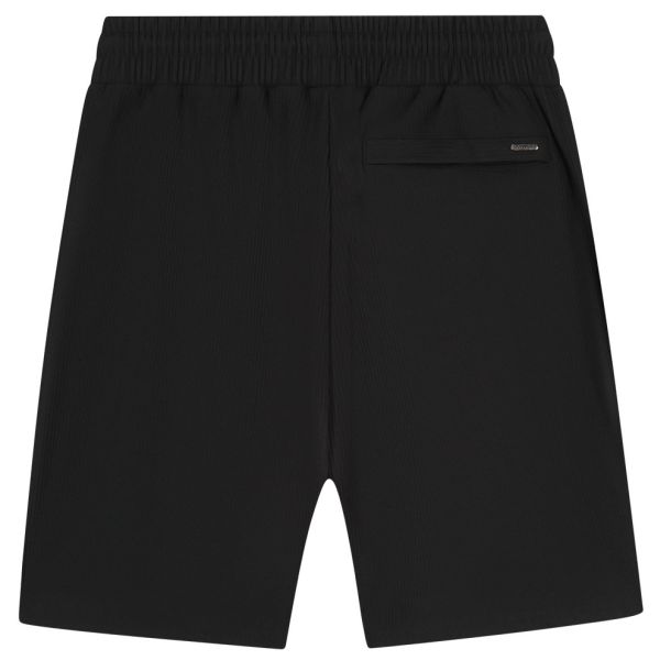 Malelions Ribbed Korte Broek Zwart
