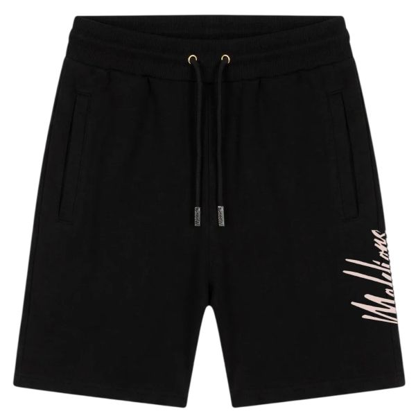 Malelions Split Korte Broek Zwart
