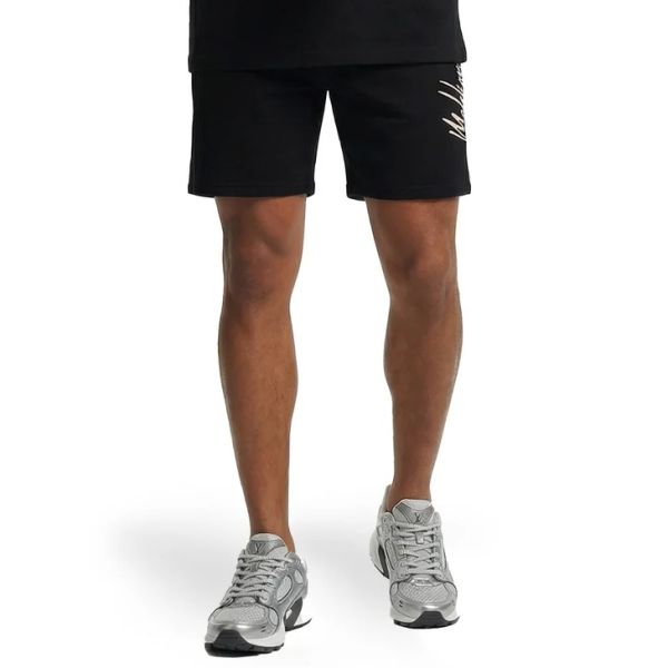 Malelions Split Korte Broek Zwart