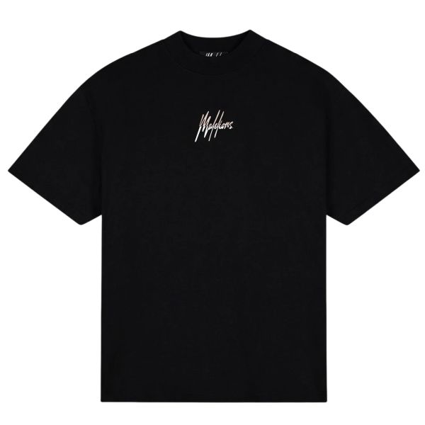 Malelions Oversized Split T-shirt Zwart