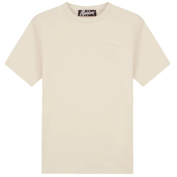 Malelions Permanent Vacation T-shirt Beige