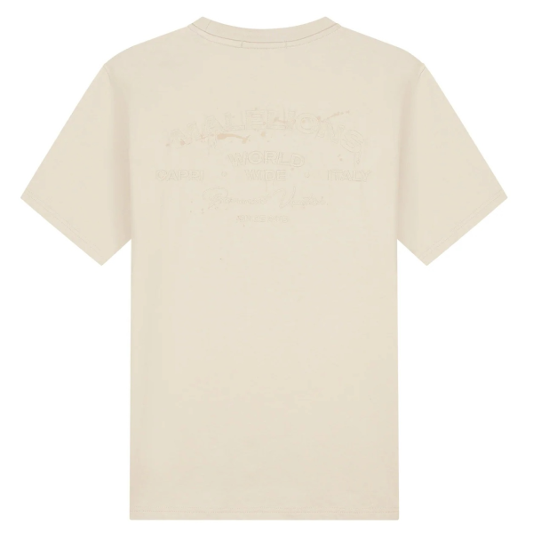 Malelions Permanent Vacation T-shirt Beige