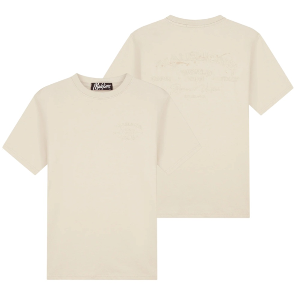 Malelions Permanent Vacation T-shirt Beige