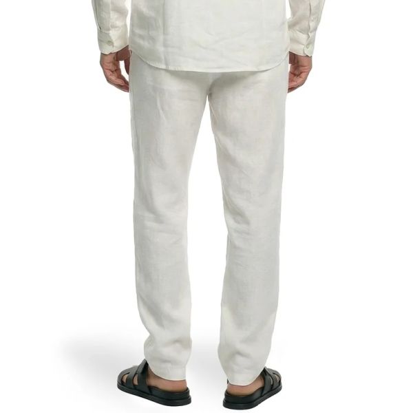 Malelions Premium Linen Broek Off White
