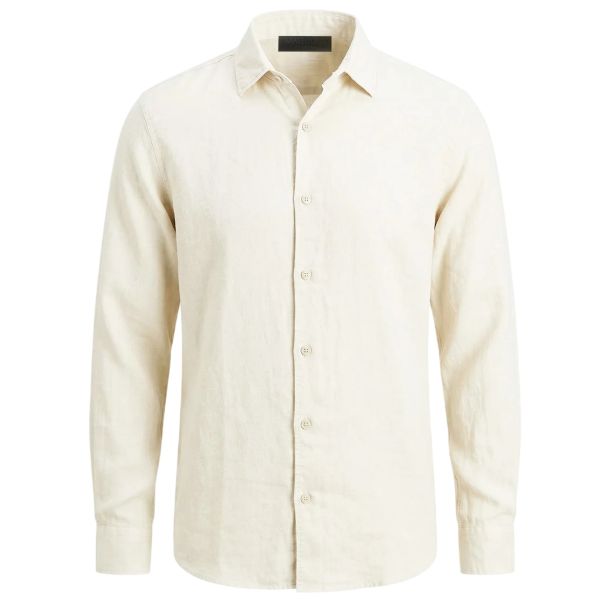 Malelions Premium Linen Overhemd Off White