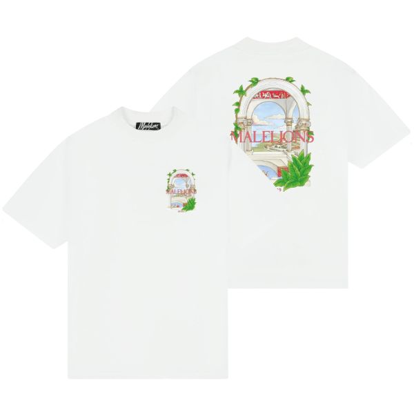 Malelions Roman T-shirt Wit