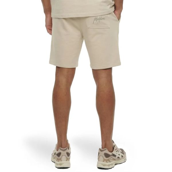 Malelions Striped Signature Korte Broek Beige