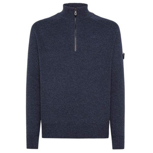 Peuterey Braille Zipped Sweater Navy