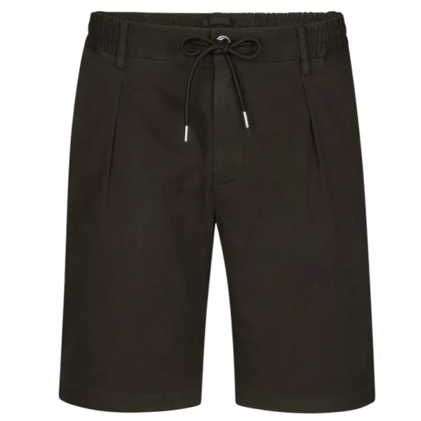 Profuomo Garment Dye Korte Broek Donker Bruin