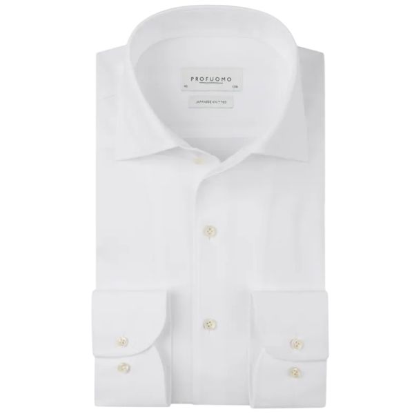 Profuomo Knitted Overhemd Wit