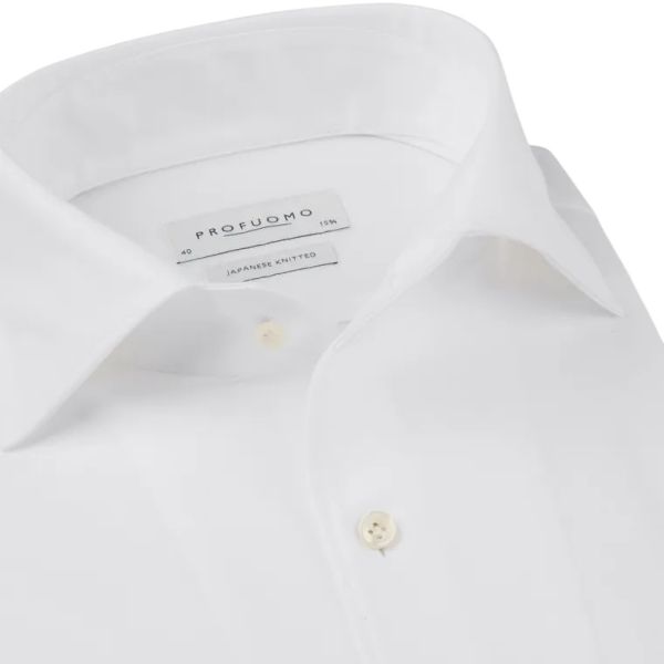 Profuomo Knitted Overhemd Wit