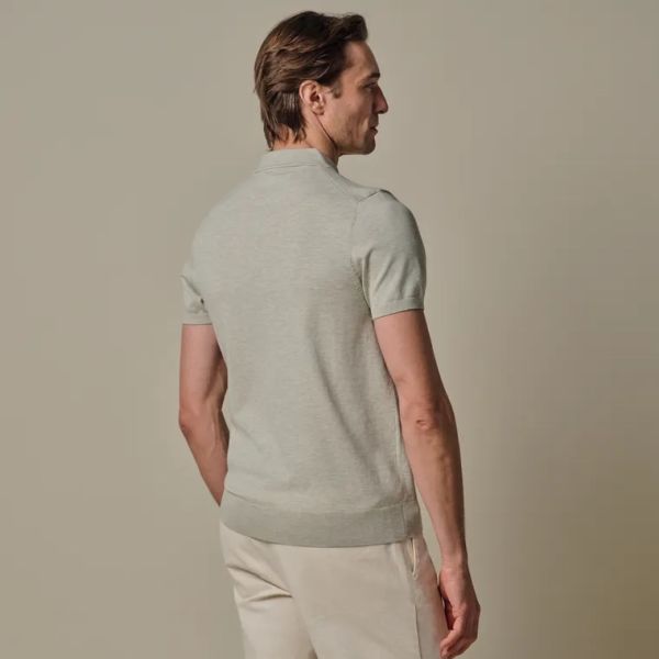 Profuomo Luxury Basic Polo Licht Groen
