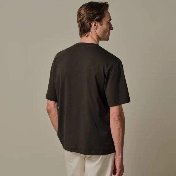 Profuomo Oversized T-shirt Donker Bruin