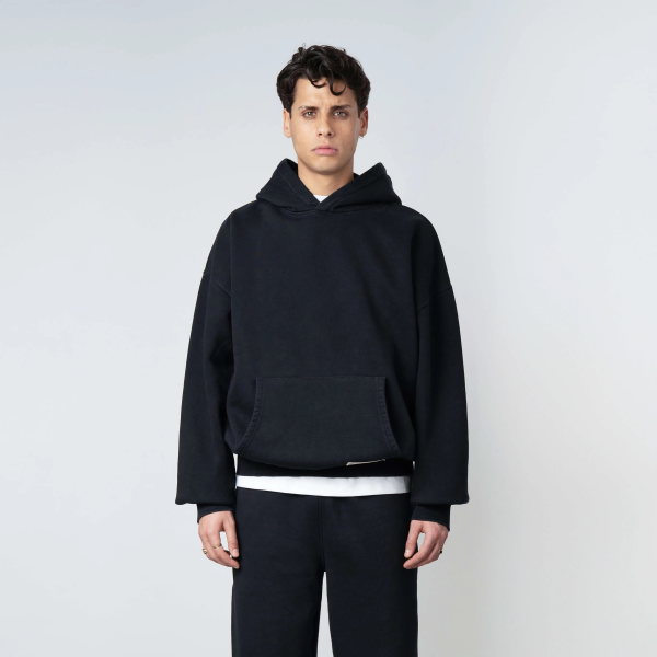 Quotrell Blank Hoodie Zwart