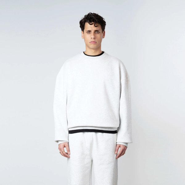 Quotrell Blank Sweater Grijs