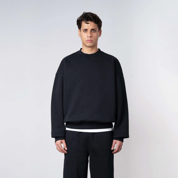 Quotrell Blank Sweater Zwart