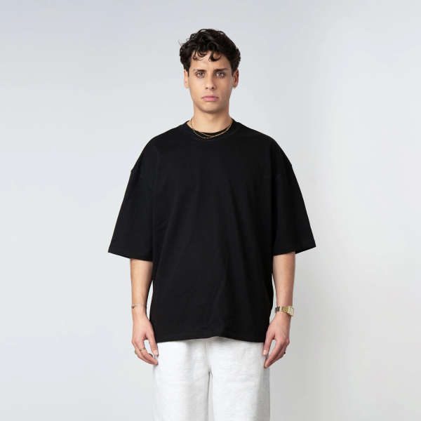 Quotrell Blank T-shirt Zwart