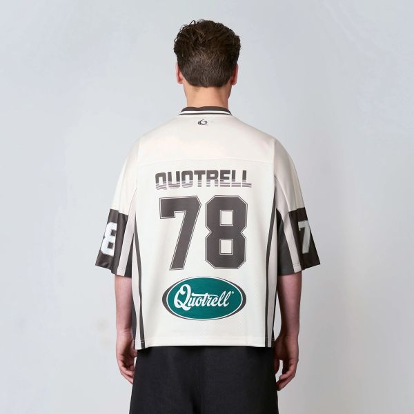 Quotrell Darnell Mesh Jersey Off White
