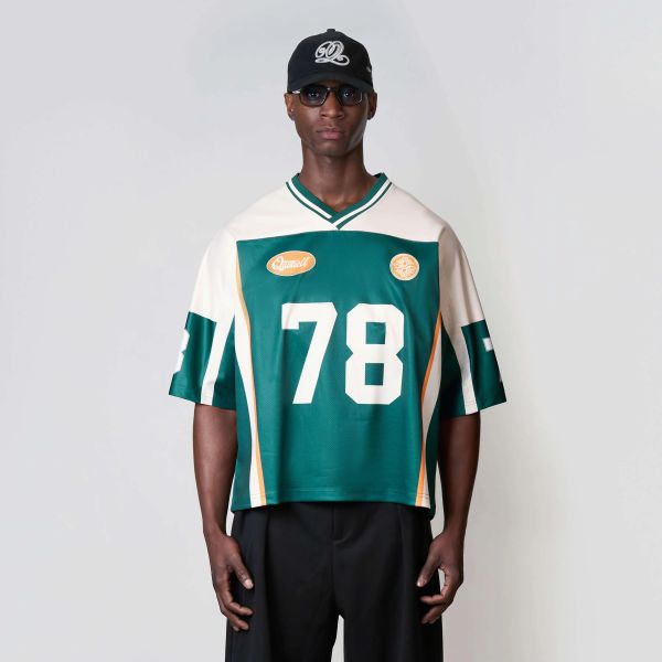 Quotrell Darnell Mesh Jersey T-shirt Donker groen