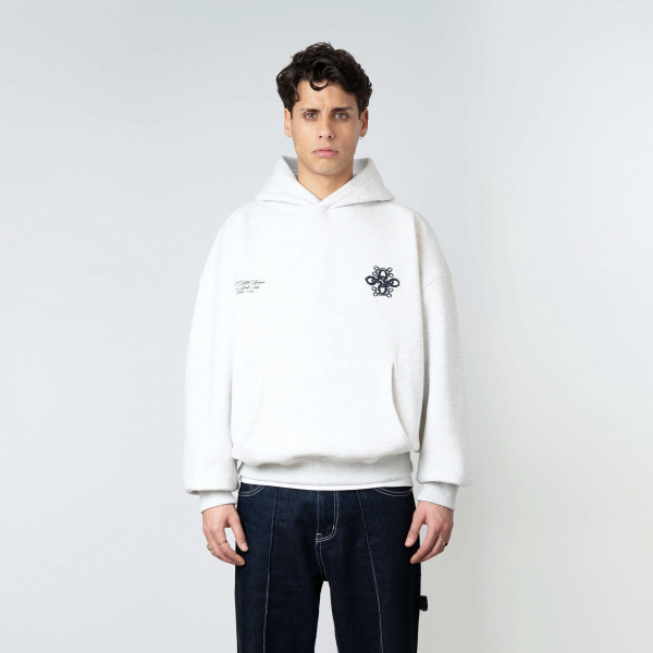Quotrell Insignia Hoodie Grijs