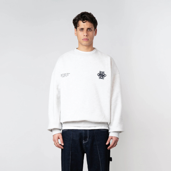 Quotrell Insignia Sweater Grijs