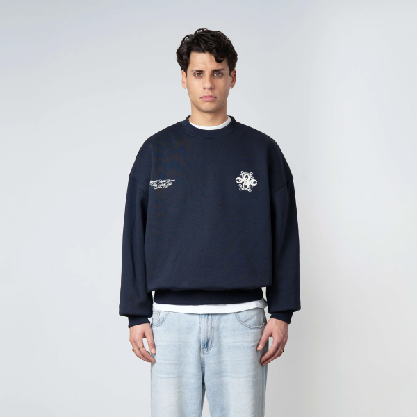 Quotrell Insignia Sweater Navy