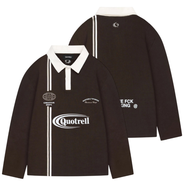 Quotrell Jameson Longsleeve Polo Bruin