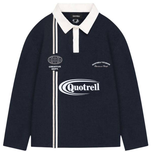 Quotrell Jameson Longsleeve Polo Navy