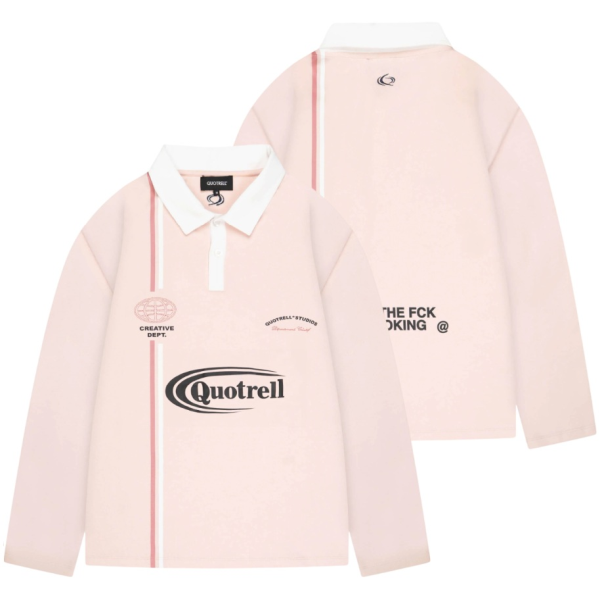 Quotrell Jameson Longsleeve Polo Roze
