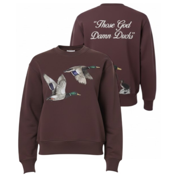 Sabbatical Ducks Sweater Bruin1