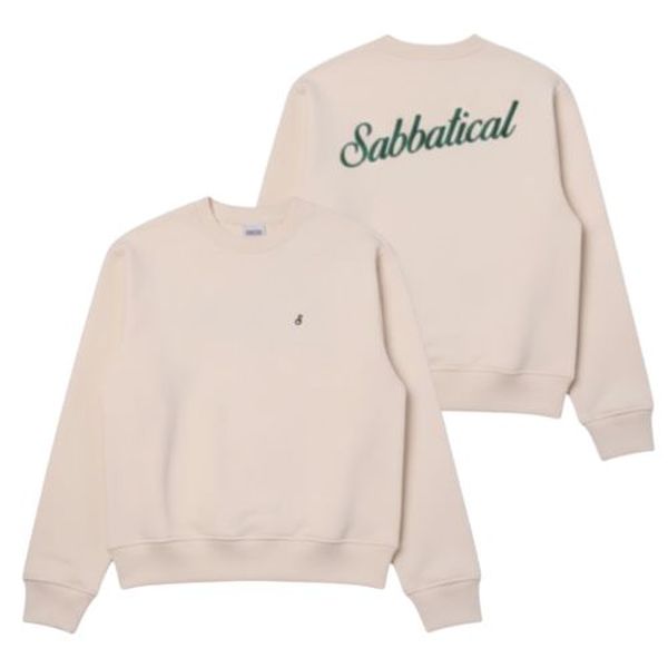 Sabbatical Script Logo Sweater Off White