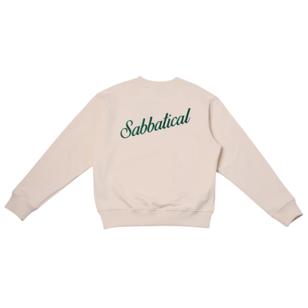 Sabbatical Script Logo Sweater Off White