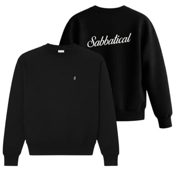 Sabbatical Script Logo Sweater Zwart