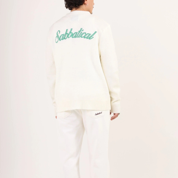 Sabbatical Tablecloth Cardigan Off White