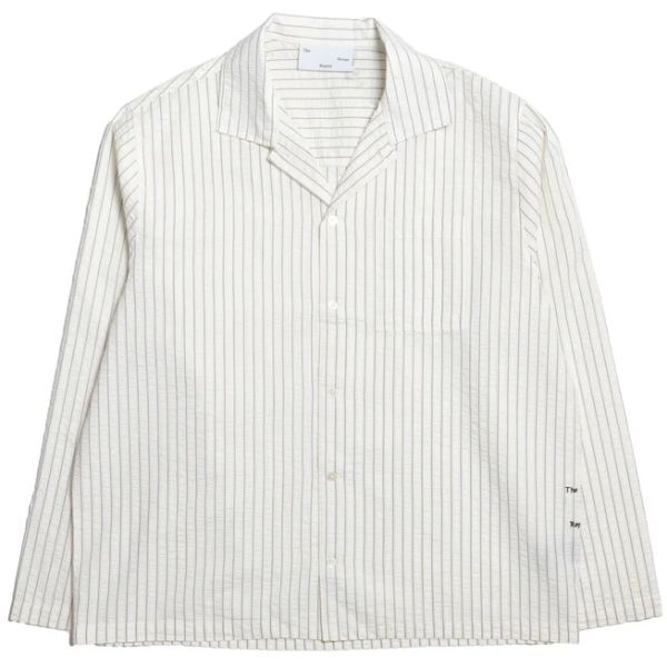 The Savage Report Striped TSR Overhemd Wit