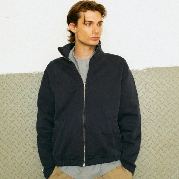 The Savage Report Full Zip Vest Navy
