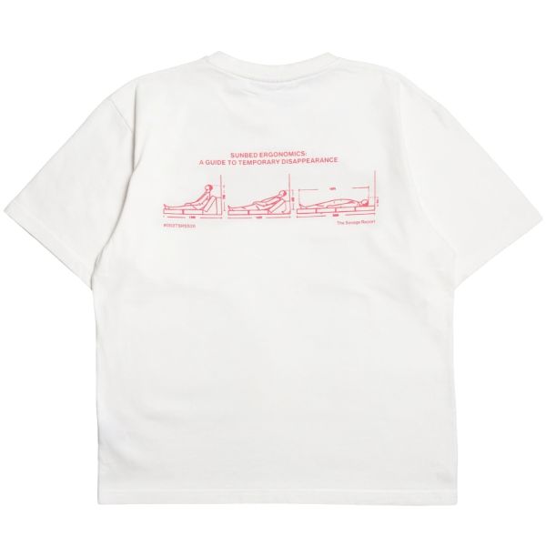 The Savage Report Laying Down T-shirt Off White