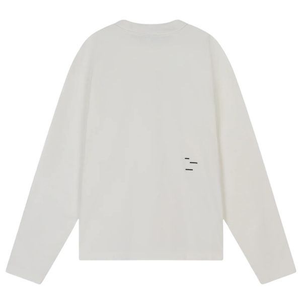 The Savage Report TSR Logo Bar Longsleeve T-shirt Off White
