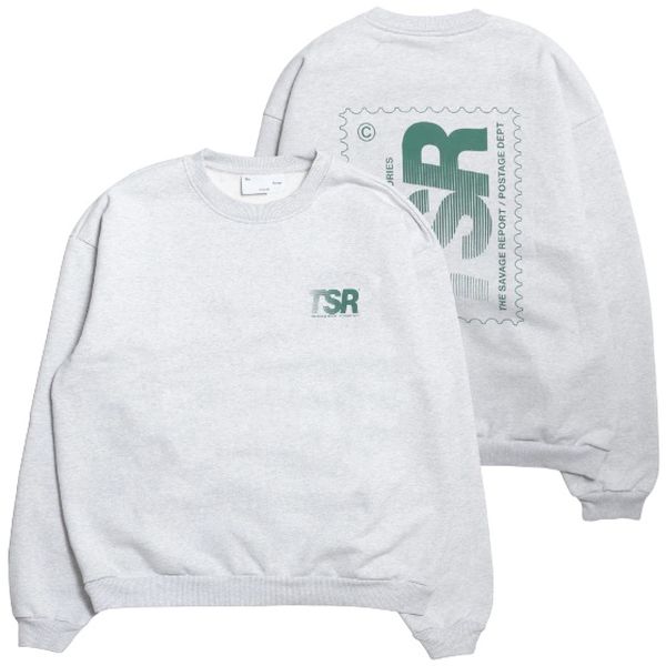 The Savage Report Stamp Sweater Grijs
