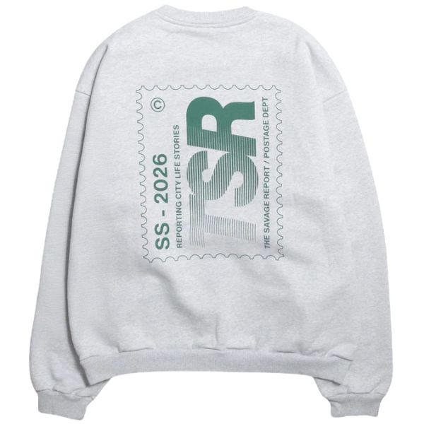 The Savage Report Stamp Sweater Grijs