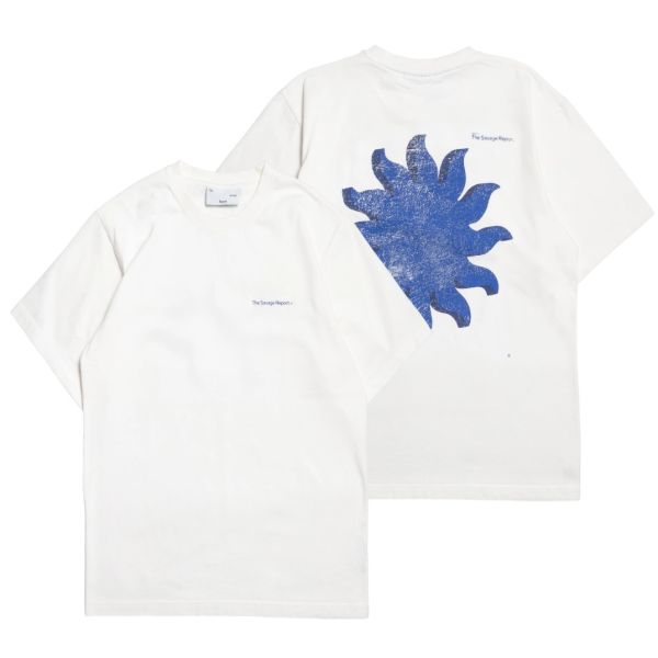 The Savage Report Sun T-shirt Wit