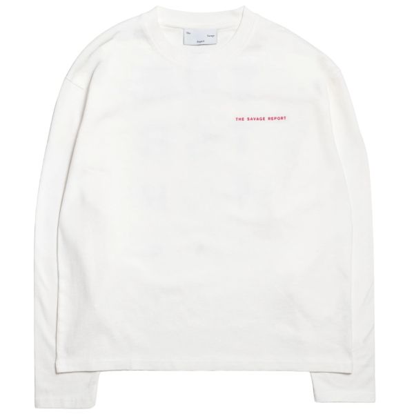 The Savage Report TSR Optic Longsleeve T-shirt Off White/Roze
