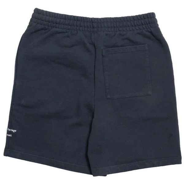 The Savage Report Wave Logo Korte Broek Navy