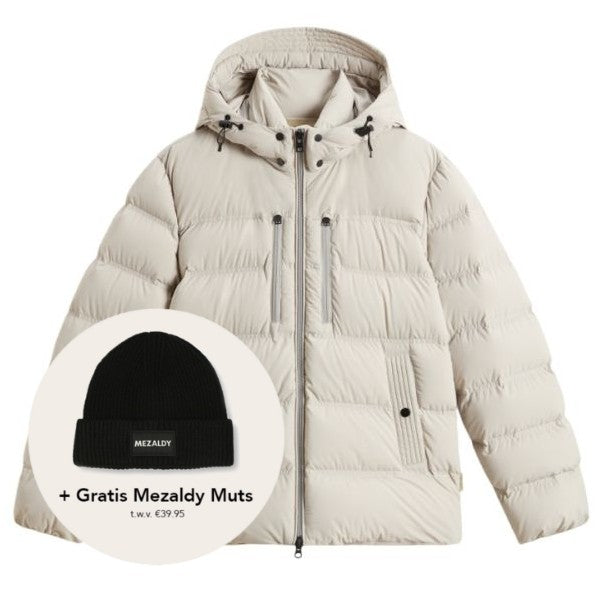 Woolrich Matt Stretch Puffer Beige