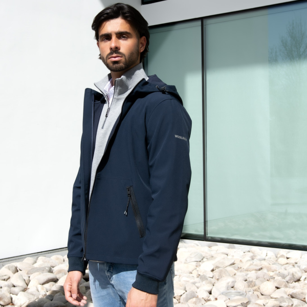 Woolrich Soft Shell Jack Navy2