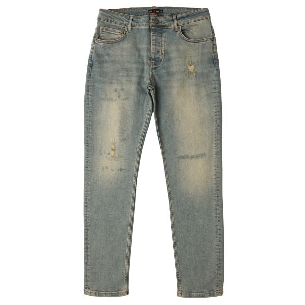 AB Lifestyle Reno Slim Jeans Donker Blauw/Grijs